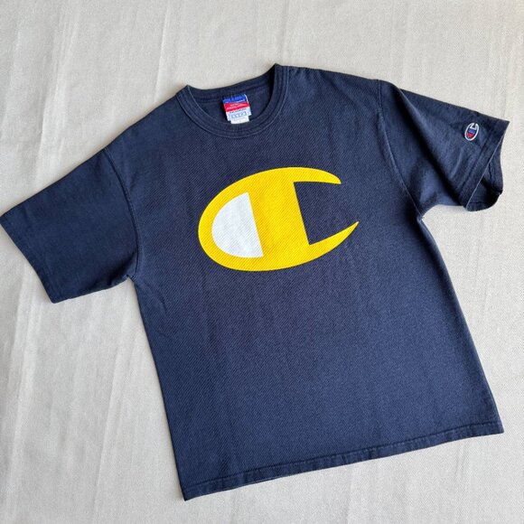 Champion Logo T-Shirt Heavyweight Cotton Y2K Vintage - Picture 7 of 14